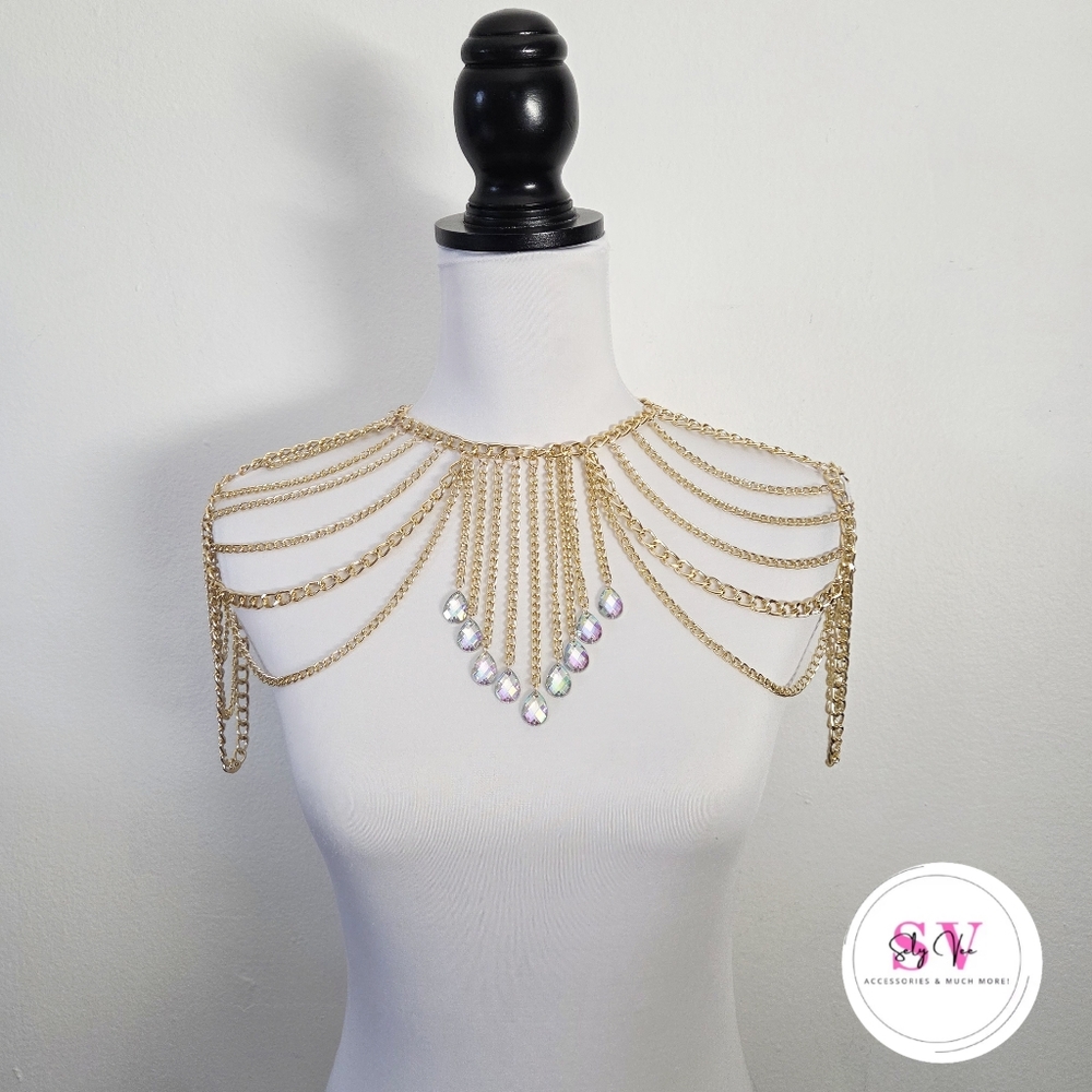 Gold Shoulder Body Chain